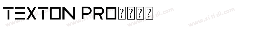 Texton pro字体转换